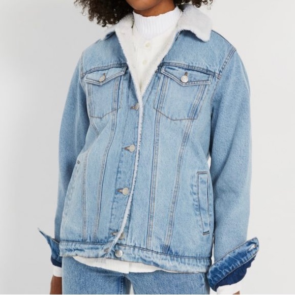 Frank & Oak Denim Sherpa Jacket - Picture 5 of 6